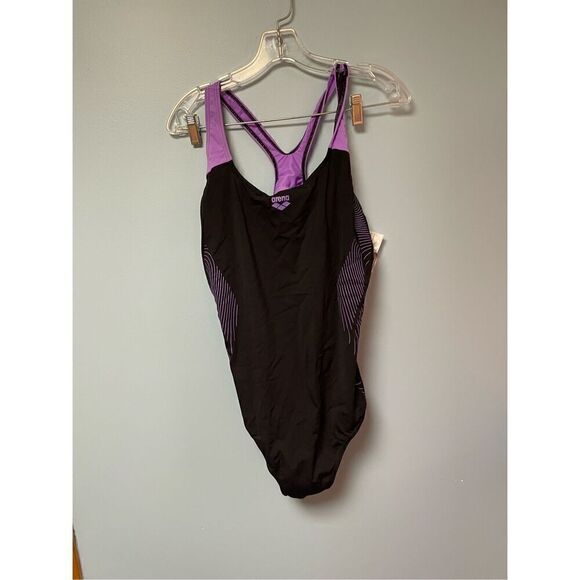Arena Women's Swimsuit Swim Pro Back Graphic Lb One Piece Swimsuit Size 24-26 - Picture 1 of 5